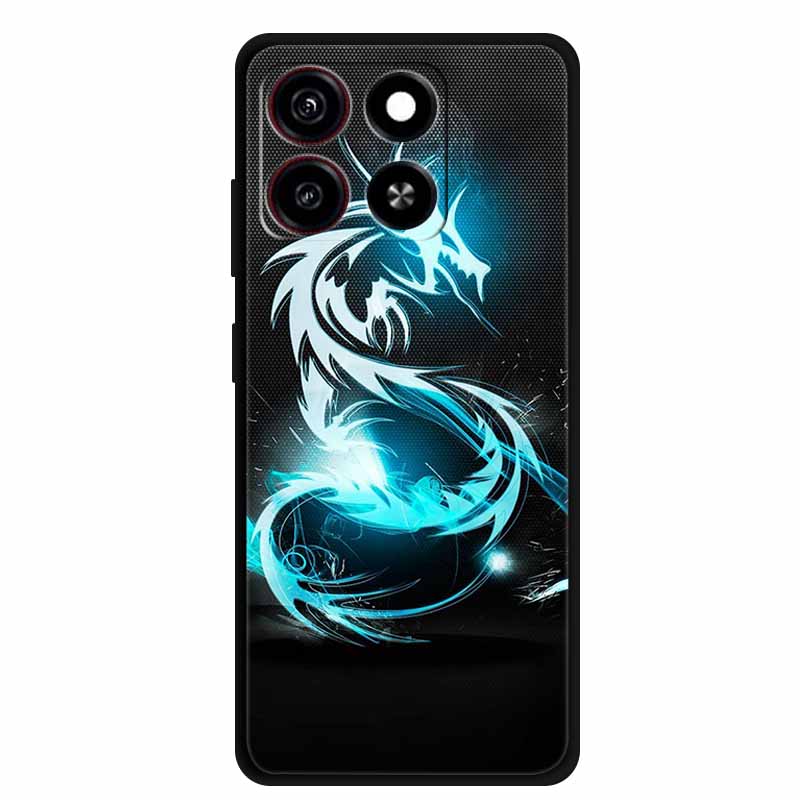 For ZTE Blade A35 A55 Case Phone Cover Shockproof TPU Soft Silicone Fundas Painted For ZTE Blade A35 Z2453 Global Bumper Shell