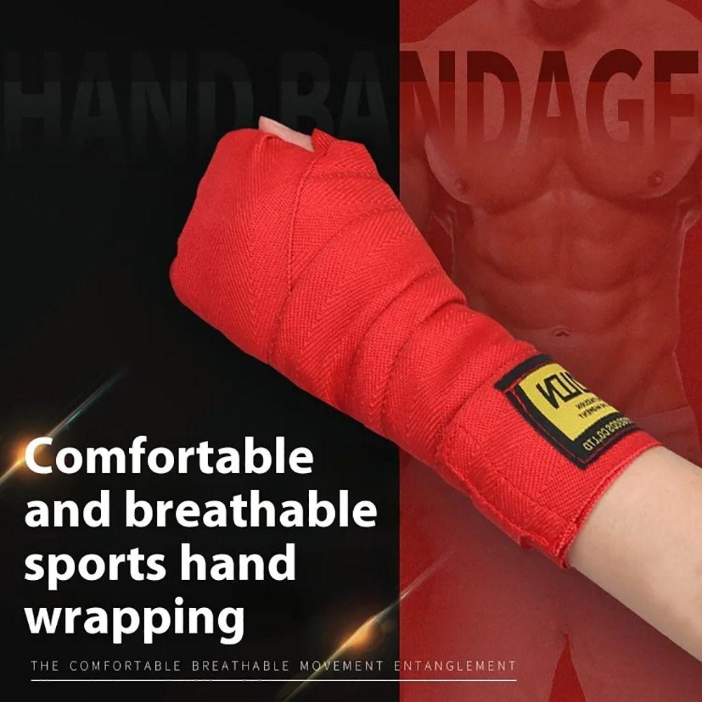1Pair Wrist Boxing Bandage Sanda Kick Sports Strap Durable Hand Wraps Belt