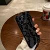 Роскошный Clmj swag Черный кружевной чехол для телефона для iPhone 17 16e 16 15 14 13 12 11 Air Pro Max XS XR Plus Глянцевая пленка Жесткая поликарбонатная крышка