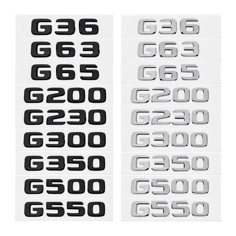 QGP3 3D Letters Car Tail Box Emblem Rear Trunk Sticker Badge for Mercedes Benz G36 G63 G65 G200 G230 G300 G350 G500 G550 G Class