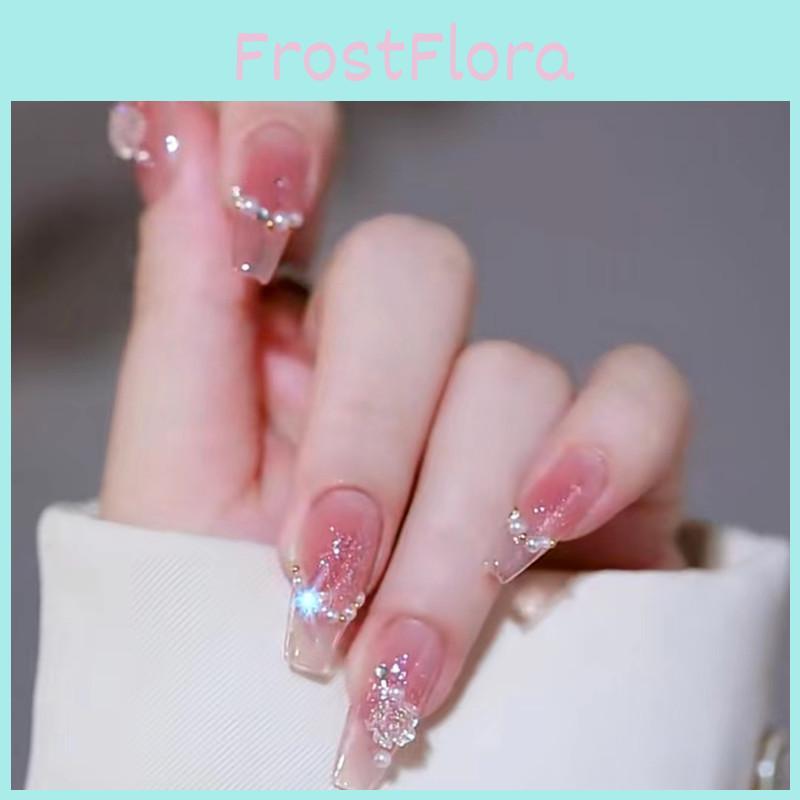 B461 Изготовленное вручную носимое изделие для светотерапии, оптовая продажа, готовые накладные ногти, подчеркивающие красоту рук