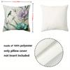 1 Pieces Bird Flower Pillow with 2D Flat Printing Design Polyester pillowcase, sofa decorative cushion cov Headboard Pillow
