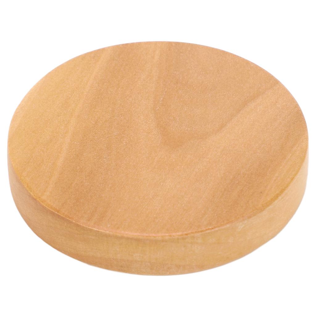 Портативное деревянное зеркало с деревянной ручкой, круглое для косметического макияжа, с четким отражением и гладкими краями