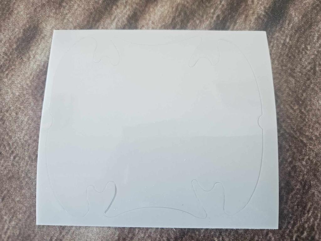 Car door handle sticker, protective foil, transparent, 9.5x8.5 cm - 4 pcs