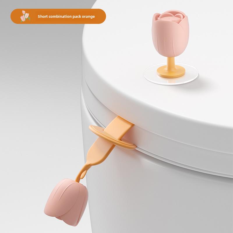 Креативная ручка-подъемник крышки унитаза с защитой от грязи