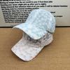 Spring and summer sweet sister little daisy lace baseball cap women's mesh yarn breathable face small versatile sunshade cap