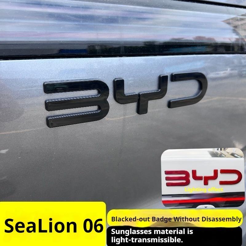 For BYD Seal U Sealion 6 EV DMi SONG PLUS Car No Drill Cover Black Front Black Warrior Black Car Auto