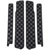 Freed GT Series Compatible Door Entrance Scratch and Stain Resistant Side Step Set Mats, Mats, 4-Piece (Checked)