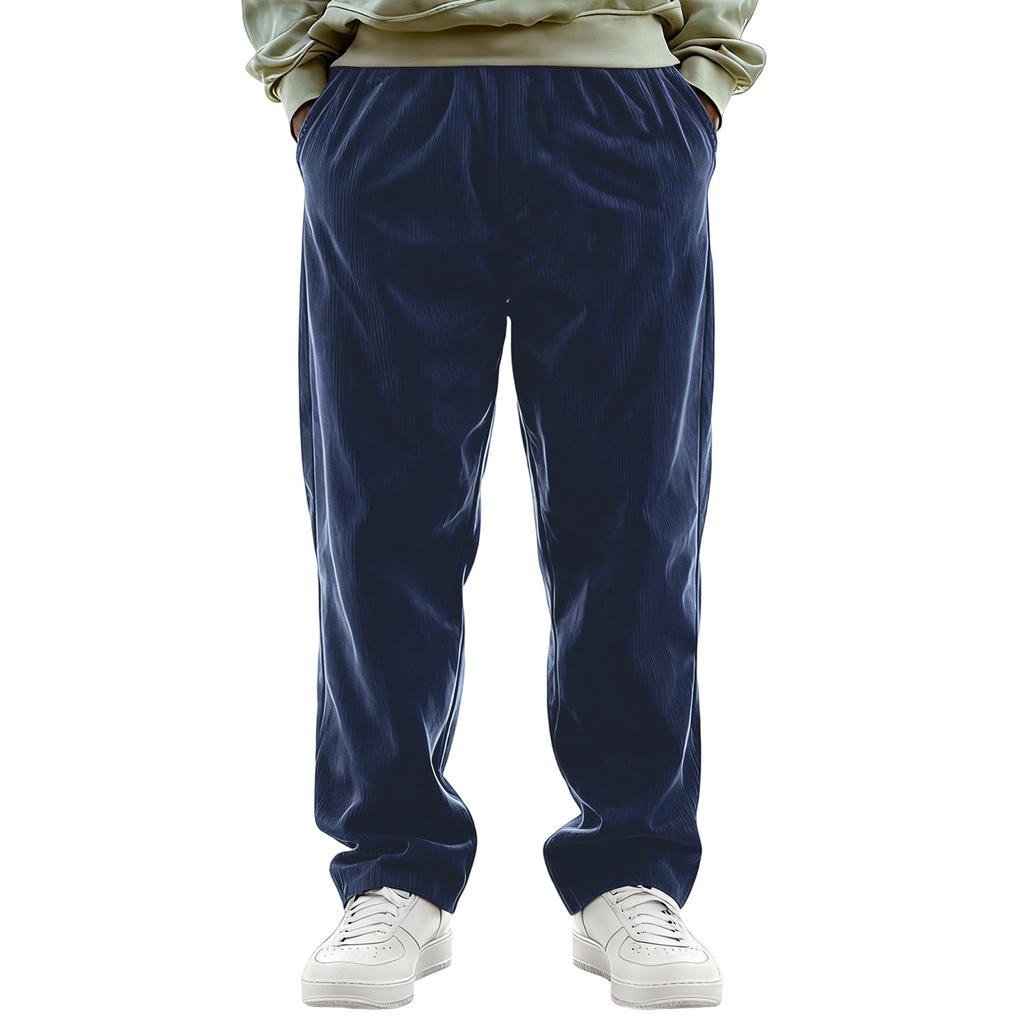 Мужская Мода Досуг Средняя Посадка Длинный Стиль Повседневные Брюки