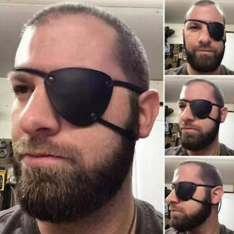 Средневековые Рыцари Пиратские Повязки на Глаз Кожаная Повязка на Глаз Маска для Глаз Ренессанс Средневековый Пиратский Костюм Хэллоуин Косплей