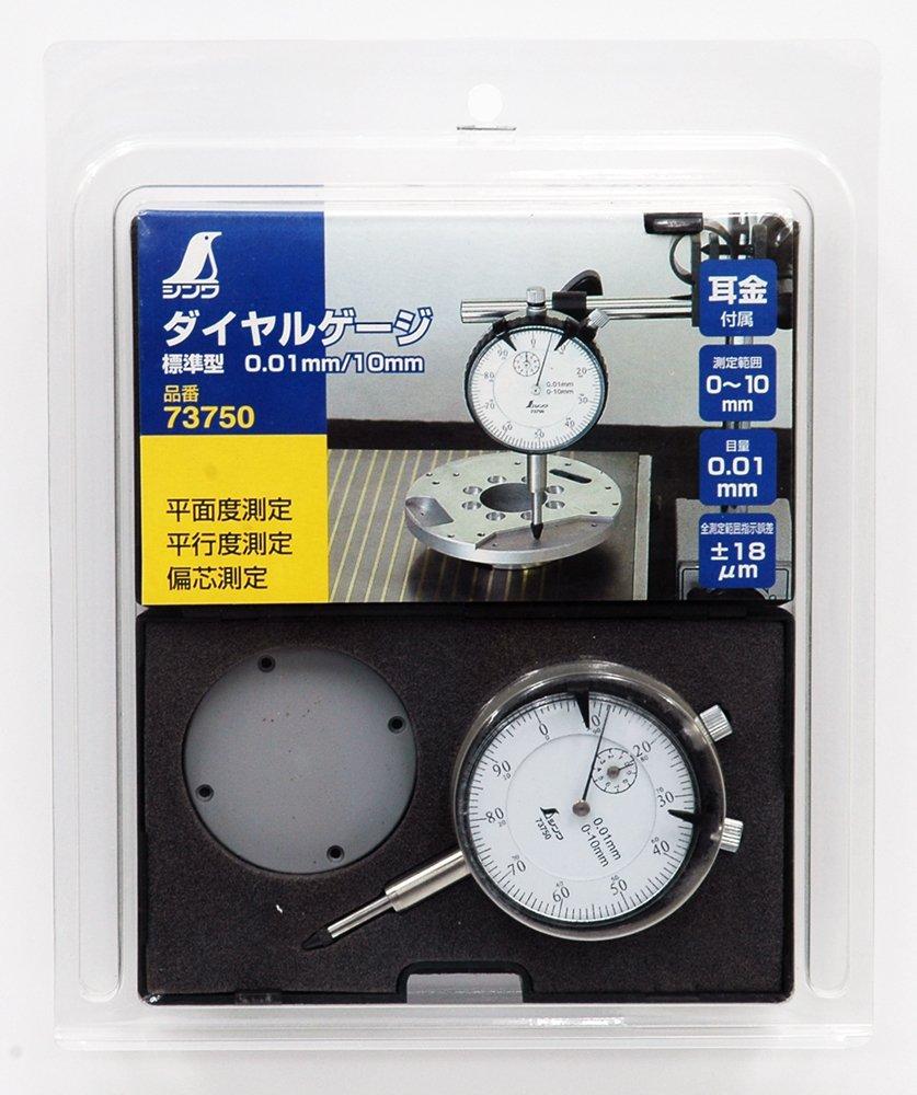 Shinwa Sokutei Индикатор часового типа стандартный тип 73750 0,01 мм/10 мм