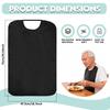 2Pcs Adult Bibs for Elderly Elastic Waterproof Dining Clothing Protectors Reusable Apron with Crumb Catcher for Special Needs