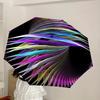1pc Colorful Spiral Pattern Automatic Folding Umbrella, Casual Outdoor Accessory, Birthday Festival Gift yy251126146