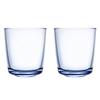 [Officially Imported] Arabia Oma Tumblers, Approx. 280ml, Pair (2-Piece Set), Aqua, 1072105