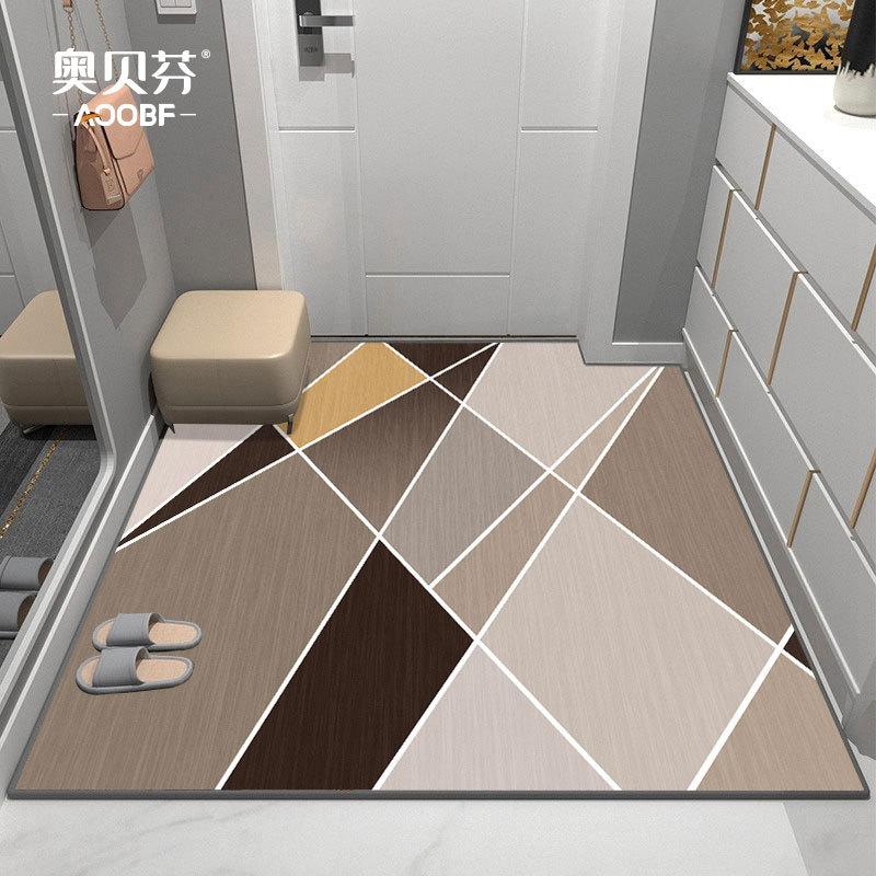 Современный ковер для входа, утолщенный, моющийся, ковер для гостиной, спальни, напольный коврик, коврик для ног
