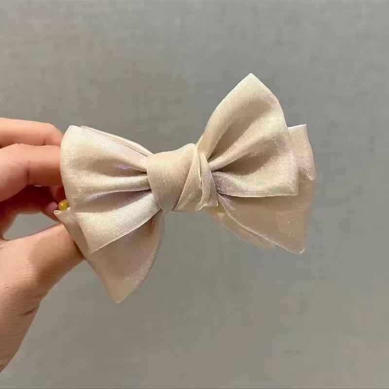 Трендовая заколка-бант для волос - Стильный аксессуар-шпилька для высокого хвоста