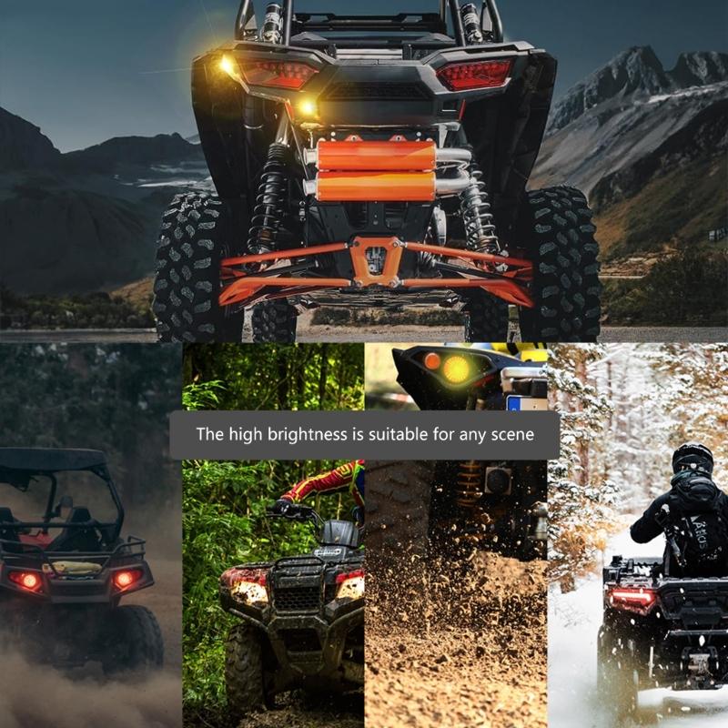 Universal ATV UTV SXS Turn Signal Street Legals Kit Turn Signal Rockers Switch Horn Flasher Relays Fuses Line Reverse