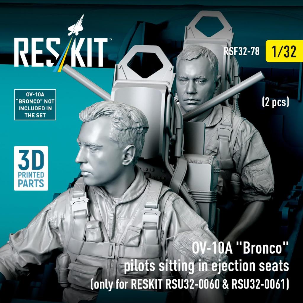 Reskit Crew Seat 2 Pieces Reskit Plastic Model Parts 1/32 OV-10A w/Ejection (For RSKU32-0060/-0061) RSKF32-0078 (Airplane)