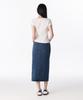 Musinsa Standard Woman Women'S Front Slit Denim Long Skirt [Medium Indigo]
