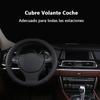 Чехол на руль 38 см из искусственной кожи, противоскользящий, дышащая оплетка из волокна, универсальный чехол на руль