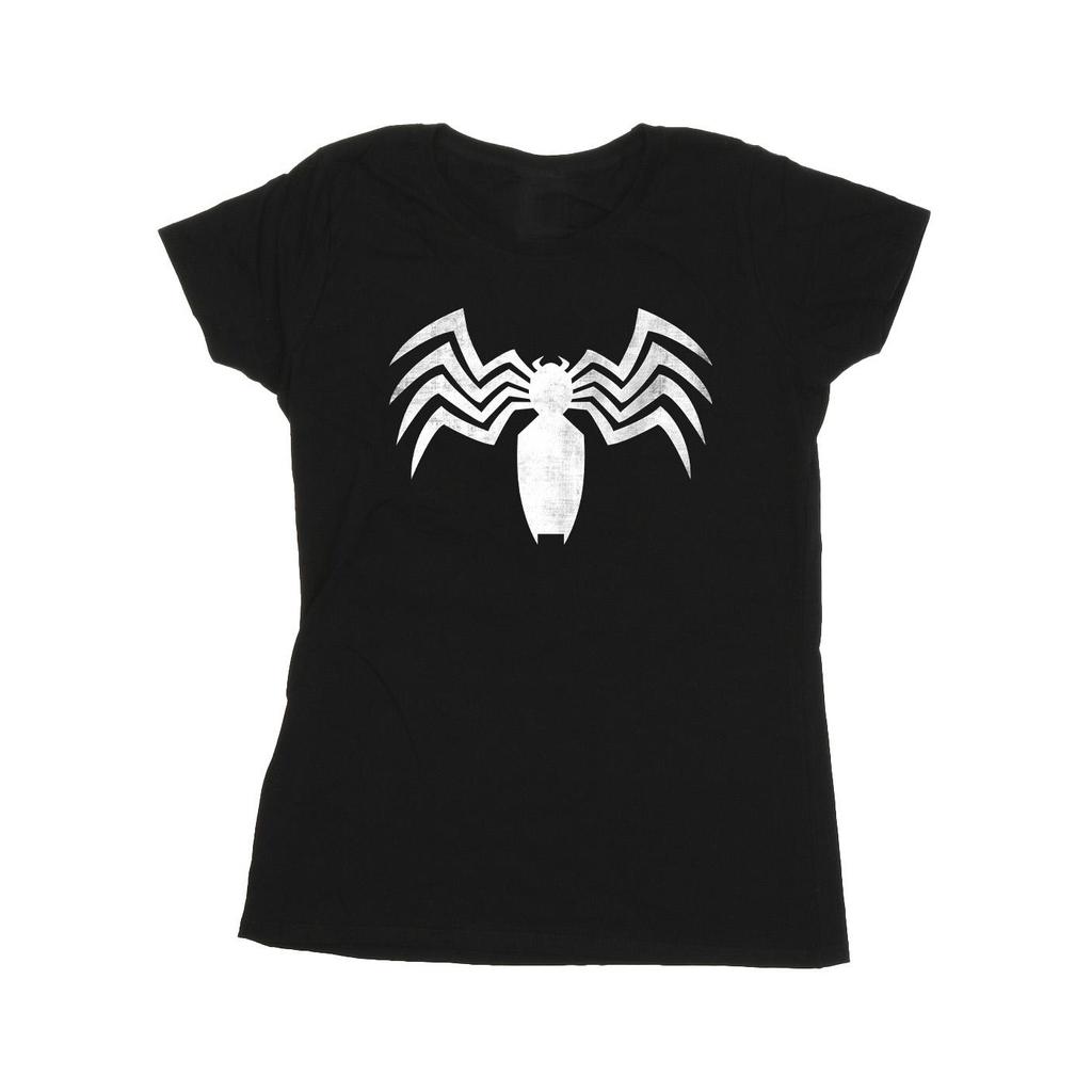 Marvel Womens/Ladies Venom Spider Logo Emblem Cotton T-Shirt
