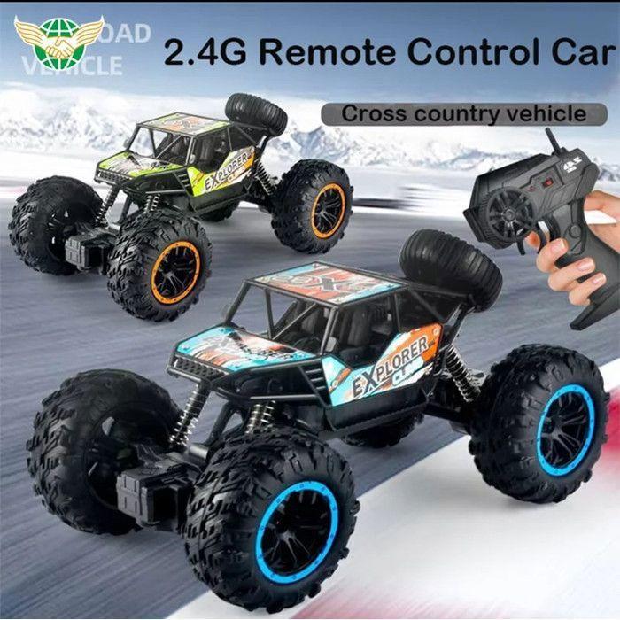 Voiture télécommandée tout terrain 4x4 Explorer LXB-463 verte avec 2 batteries rechargeables et télécommande 2.4 GHz Vert