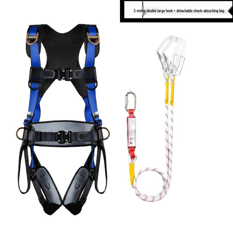 Full Body 5-Point Safety Harness with Double Hooks