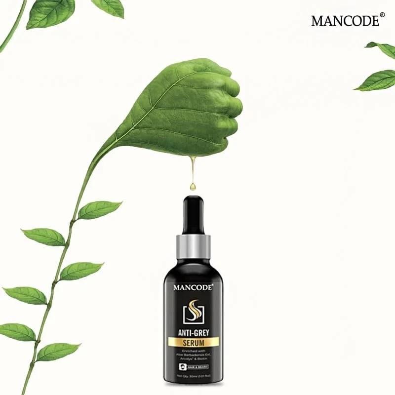 Mancode Anti Grey Serum | Restore Natural Black Color of Grey White Hair 30ml