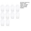 10Pcs Reusable Dessert Cups with Lids Clear Plastic Mousse Cups for Pudding Cheesecake Stackable Dessert Bowls for Parties Events