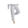 Li Ning Fitness Series Solid Color Straight Leg Fleece Lined Warm Fitting Sports Pants Women Pants Light-Gray AKLSB10-5