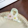 Trendy Floral Hair Claw Clip In Multiple Color Options For Chic Casual Looks