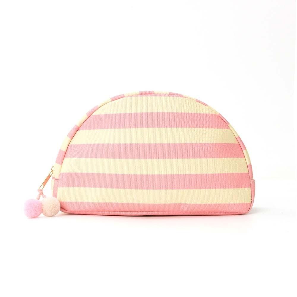 Durable Shell Shape Pouch Pom-pom Tassel Canvas Makeup Organizer Business Trip