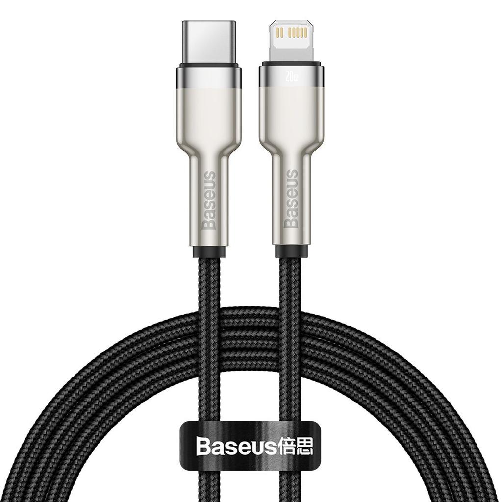 Kabel Usb-C Do Lightning Baseus Cafule, Pd, 20W, 1M (Czarny)