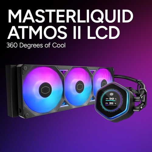 Система жидкостного охлаждения CPU Cooler Master ML 360 Atmos II LCD ARGB Simple, Черная, MLX-D36M-A25SZ-L1 (FN2543)
