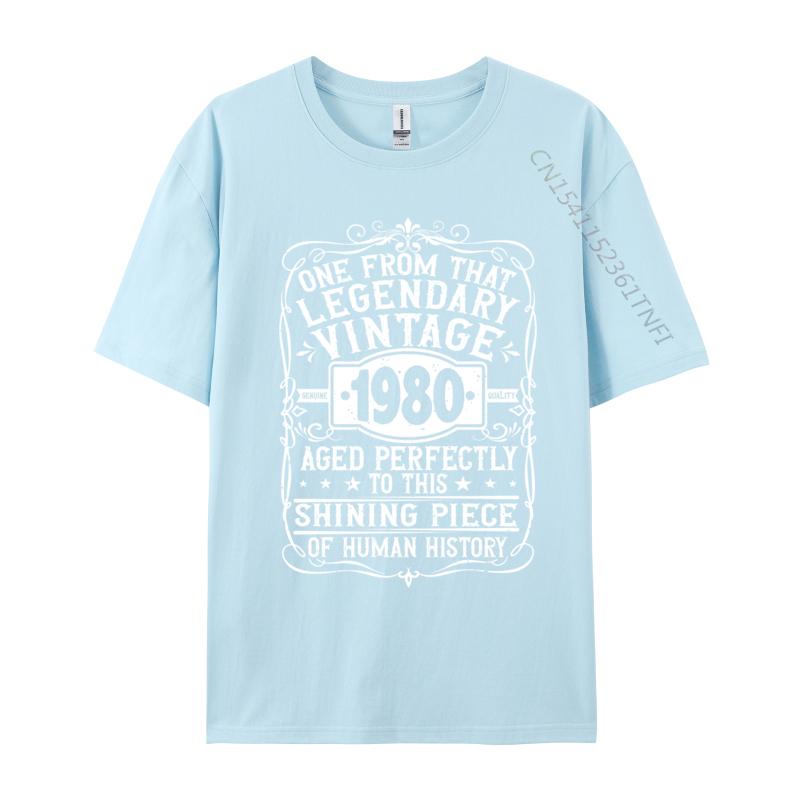 Luxury Designer TShirts 1980 Birthday Vintage 1980 Born In 1980 Made In 1980 TShirts For Unisex Family Top TShirt Discount