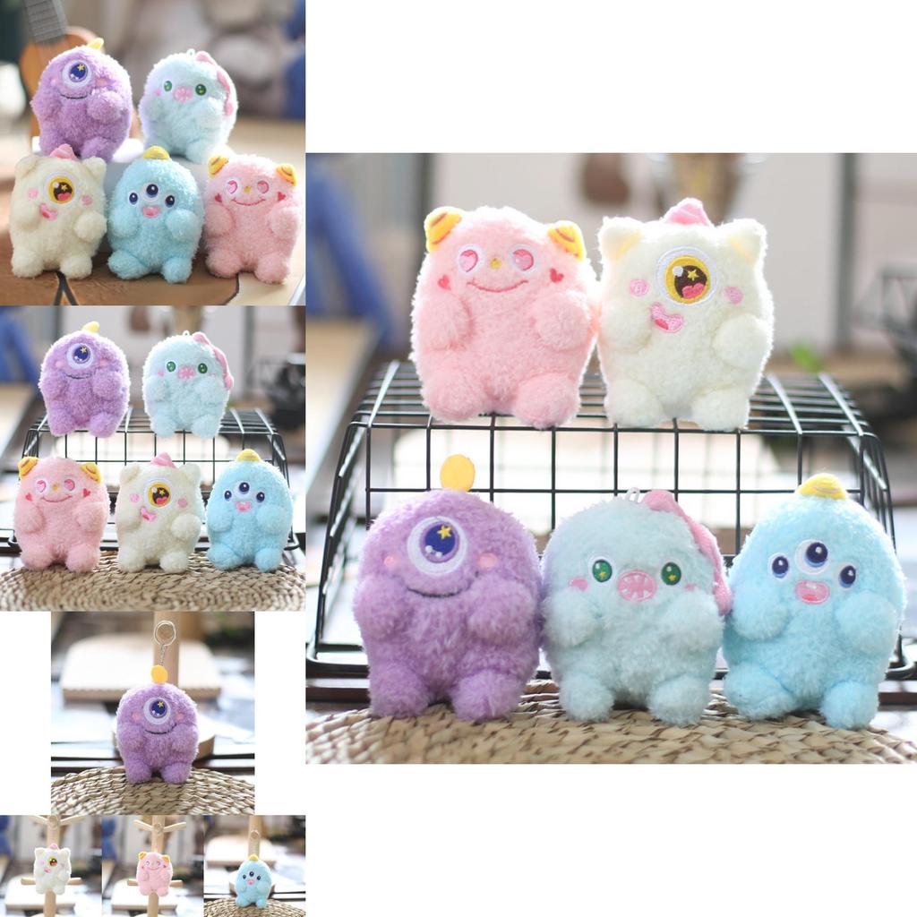 Очаровательный брелок-плюш «Маленький монстрик», восхитительный мультяшный стиль, мягкий и приятный на ощупь, с большими глазами