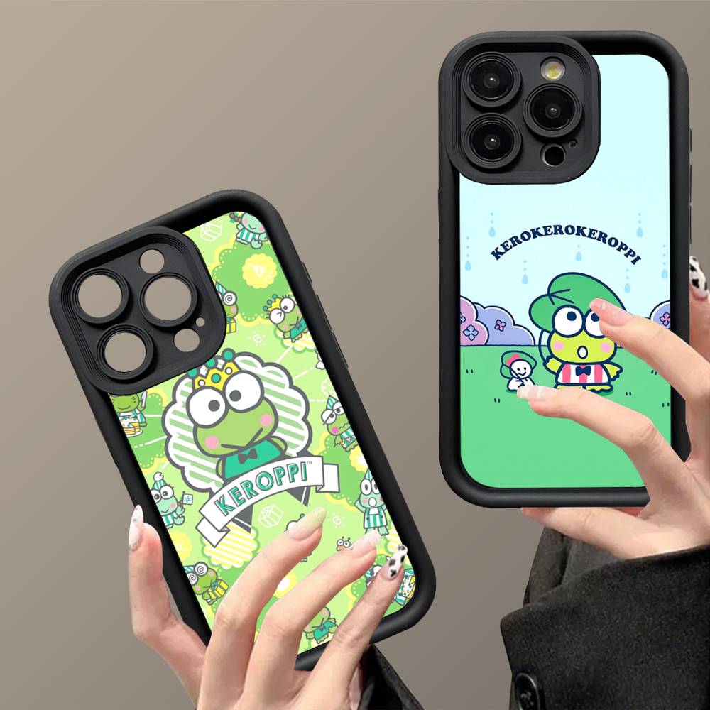 Милый Мультяшный Чехол для Телефона K-Keroppis Для IPhone 11 12 13 16 15 17 14 Pro Max Мягкий Силиконовый Чехол Funda