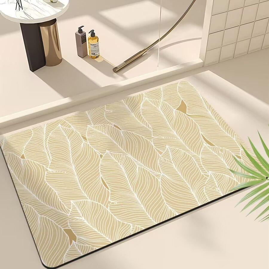 Коврик для ванной комнаты, туалет, нескользящий коврик для унитаза, диатомитовый коврик для двери в ванную, впитывающий, быстросохнущий, мягкий коврик для ног