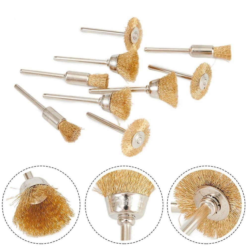 Accessories Electric Rotary Tools Polishing Grinding Brass Brush Kit Wire Wheel Buffing Sanding