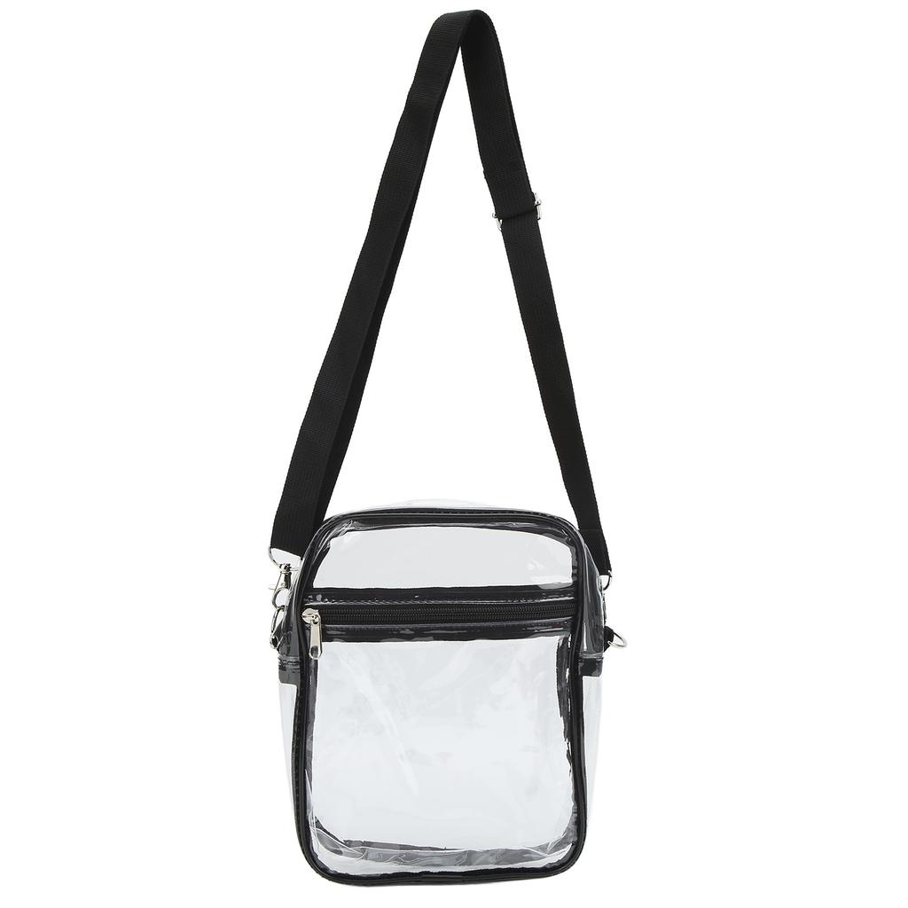 Clear Messenger Bag Stadium Approved Transparent PVC Shoulder Bag for Work Business