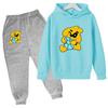 Kids Mike Dog Print Spring Autumn Cute Pullover Hoodie+Pants 2pcs Tracksuits 2-13 Years Boys Girls Casual Outfits Children Sets