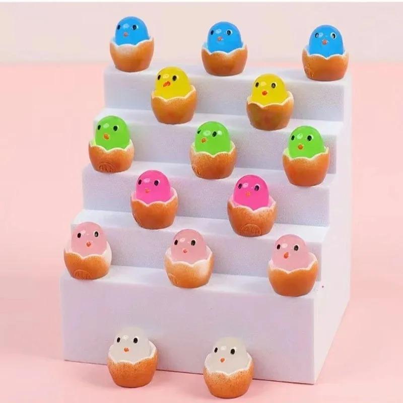 Easter Eggshell Chick Micro Landscape Decorations Glowing Easter Eggs Ornament Kids Novelty Toys Easter Decor DIY Gifts