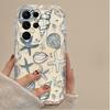Прозрачный чехол для Samsung Galaxy S24 S25 Ultra S23 S22 S21 Plus FE A56 A36 A26 A16 A06 A15 A25 A35 A55 5G Разноцветные морские организмы
