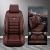 Universal PU Leather Auto Car Seat Cover Automobile 5 Seats Covers Waterproof Anti-Slip Vehicle Seat Covers for Most Models of Car SUV