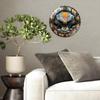Premium 12 Inch Round Tempered Glass Wall Clock with High-Quality Quartz Mechanism