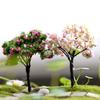 Plastic Crafts Home Decoration Accessories Cute Trees For Miniature Garden Ornament Dollhouse Plant Pot Diy Craft