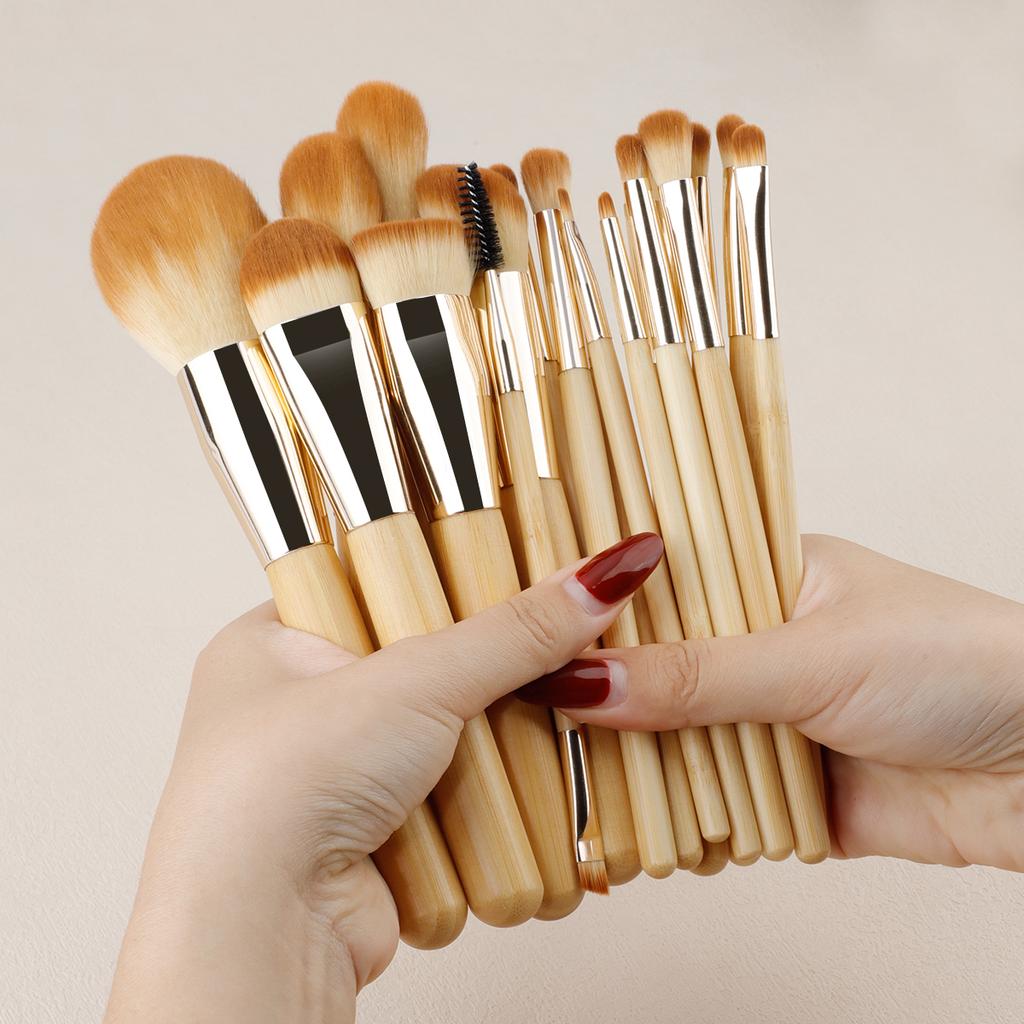 18pcs Premium Makeup Brushes Set Eye Shadow Foundation Women Cosmetic Powder Blush Blending Beauty Make Up Beauty Tool
