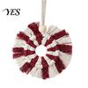 Round Braided Tapestry Tapestry, Boho Wall Hanging Knotted Cotton Nordic Minimalist Decor Rope for Bedroom Nursery Christmas