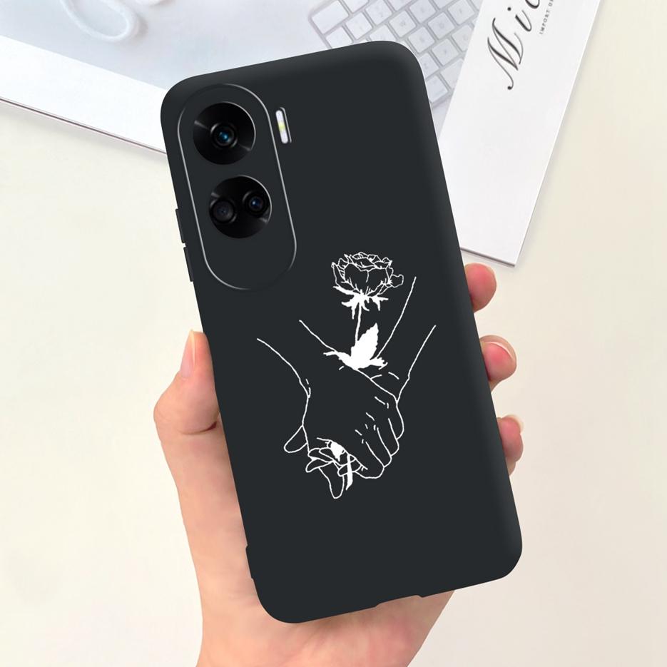 Чехол для Honor 90 Lite Роскошный Мультяшный Девочки Подсолнух Расписной Чехол Мягкий Силиконовый Чехол для Телефона Для Honor 90 Pro Honor90 Lite Чехол