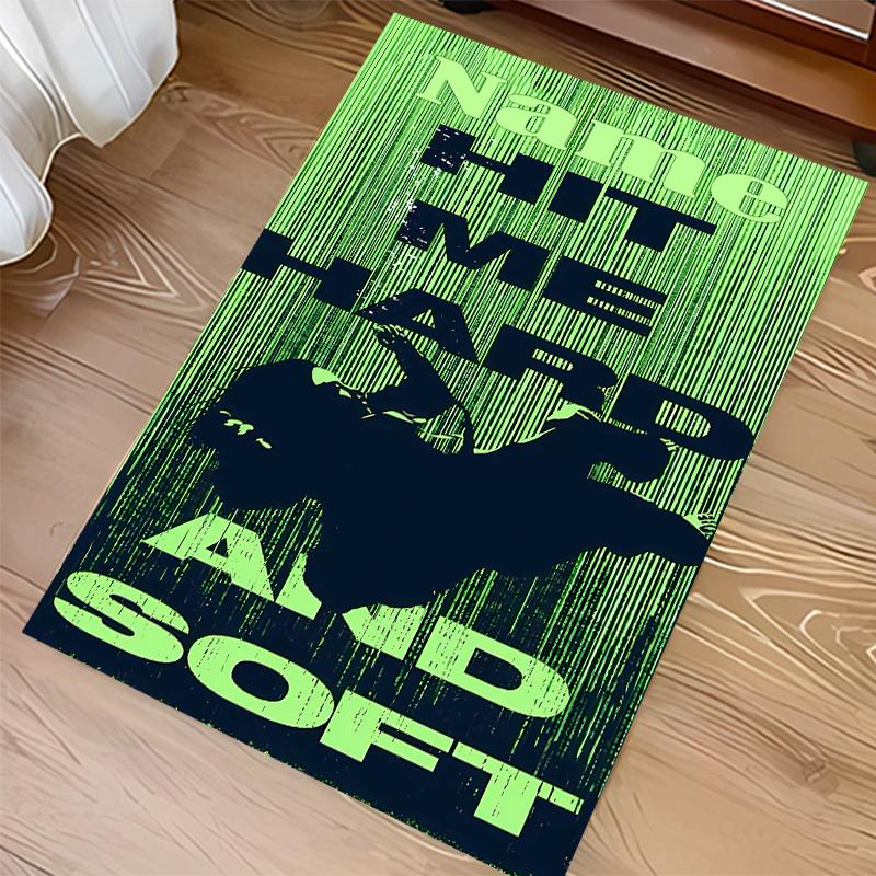 Custom personalization Billie Eilish Print Area Rug - Soft, Washable Non-Slip Indoor Mat,Living Room,Home&Office Decorative Rug